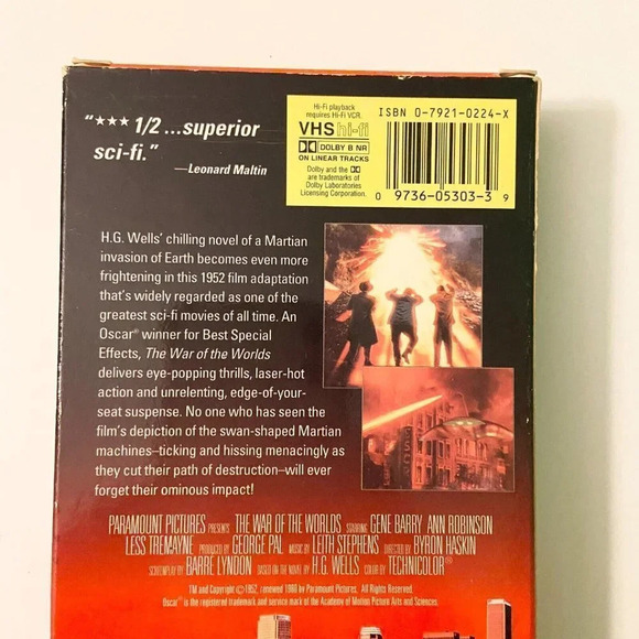1996 The War of the  Worlds The Original Invasion VHS Video Tape - Picture 11 of 14
